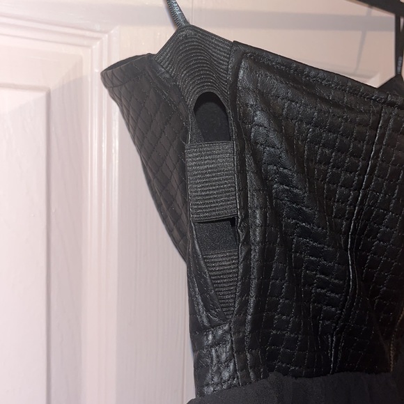 Forever 21 Faux Leather Corset and Flowy Skirt Dress. Size Small. - Picture 3 of 5